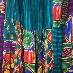 Vintage 1990s boho Howard Wolf skirt with belt!